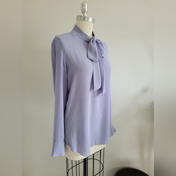 BABATON new purple flowy bow shirt - Picture 2 of 10
